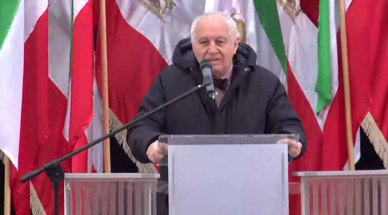 جانب من مسيرة وارسو المناهضة لنظام طهران