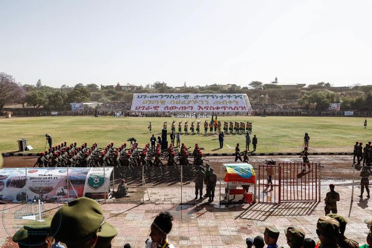 آبي أحمد خلال يوم قوات الدفاع الإثيوبية