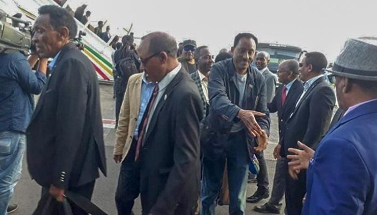 وصول وفد الدبلوماسية الشعبية الإريتري إلى مطار أديس أبابا