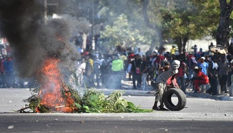المظاهرات تتواصل في هايتي 