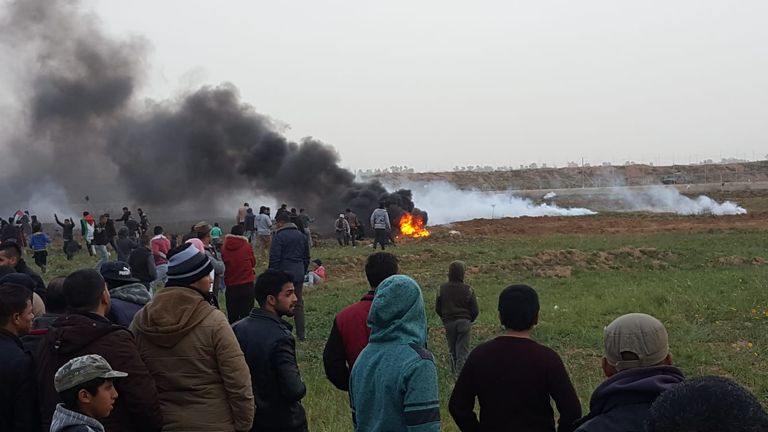 الجمعة الـ47 لمسيرة العودة شرق غزة