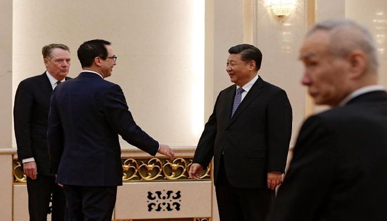  الرئيس الصيني يلتقي وفدا تجاريا أمريكيا