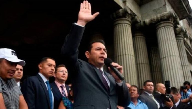 رئيس جواتيمالا جيمي موراليس - أرشيفية وزيرة الخارجية السويدية مارجوت فالستروم - أرشيفية