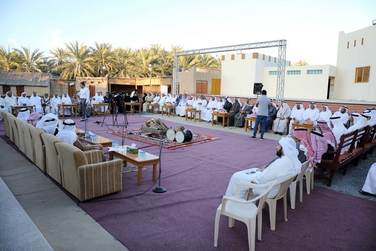 جانب من الحضور في ملتقى فن الطرايق الأول