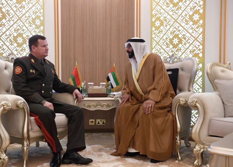 البواردي خلال استقباله عبداللطيف لوديي وزير الدفاع المغربي