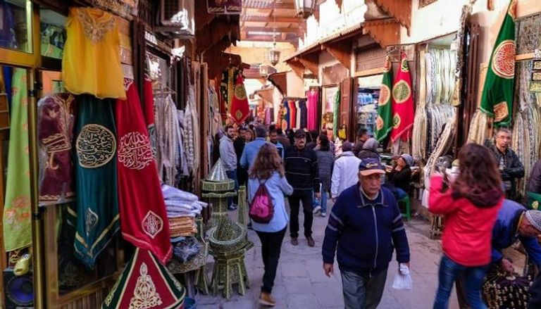 سوق للمنتجات اليدوية في العاصمة المغربية- أرشيفية