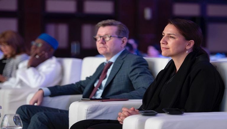 مريم المهيري خلال كلمتها في منتدى الأمن الغذائي