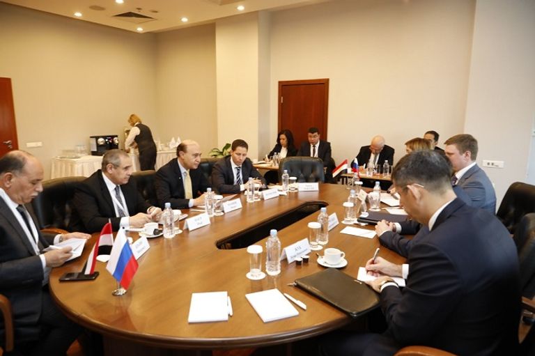 من مباحثات الوفد المصري فى روسيا