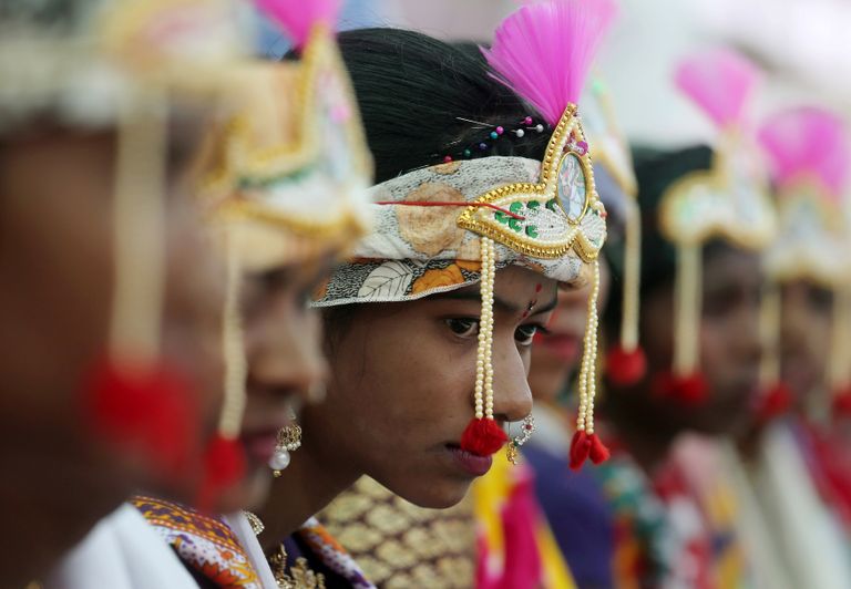 لقطة من حفل زفاف جماعي في الهند