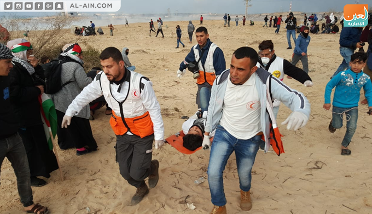 الاحتلال يقمع مظاهرات بحرية شمال قطاع غزة