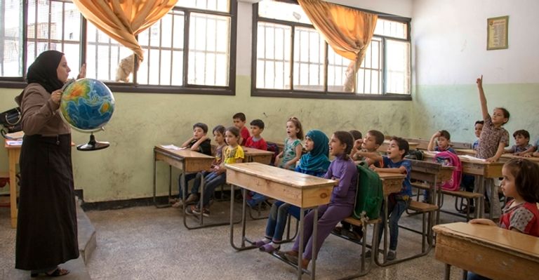 برامج اليونسكو تمنح أطفال سوريا فرصة ثانية للتعليم- صورة أرشيفية