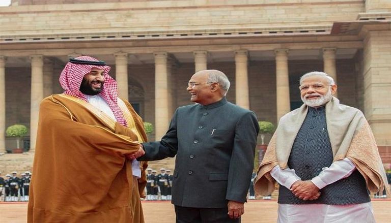 استقبال ولي العهد السعودي في الهند 