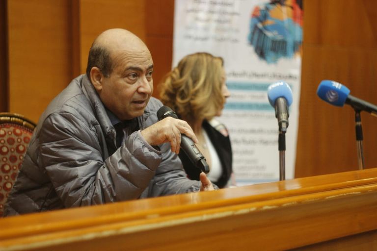 الفنانة المصرية منة شلبي في ندوة تكريمها بمهرجان أسوان لأفلام المرأة