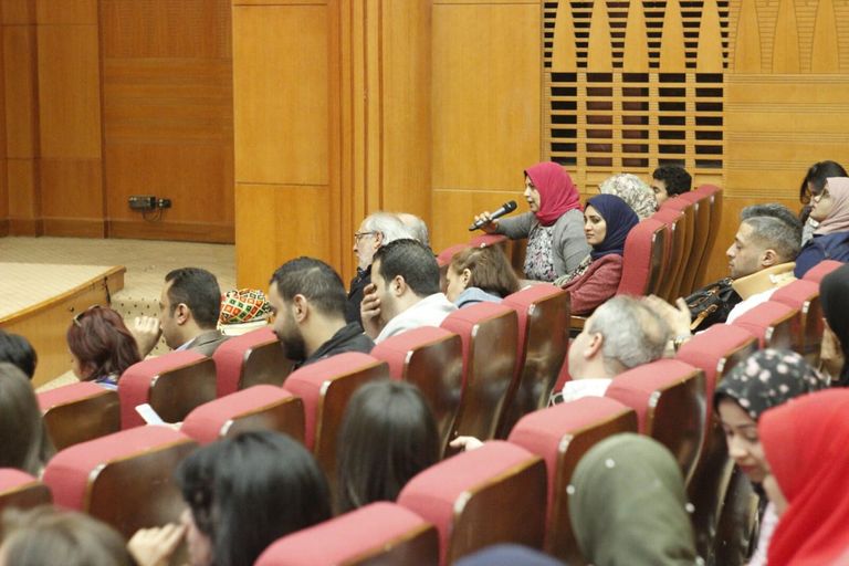 الفنانة المصرية منة شلبي في ندوة تكريمها بمهرجان أسوان لأفلام المرأة