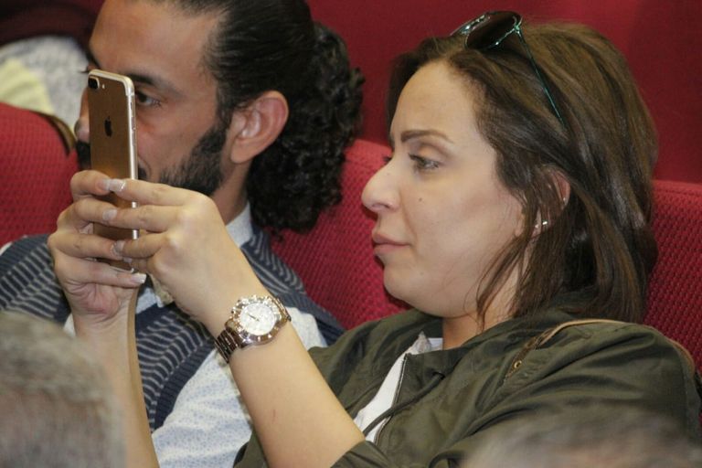 الفنانة المصرية منة شلبي في ندوة تكريمها بمهرجان أسوان لأفلام المرأة