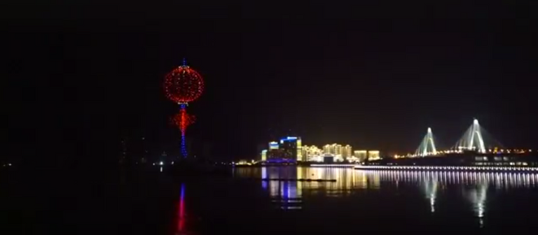 1000 طائرة مسيرة تضيء سماء الصين احتفالا بالعام الجديد