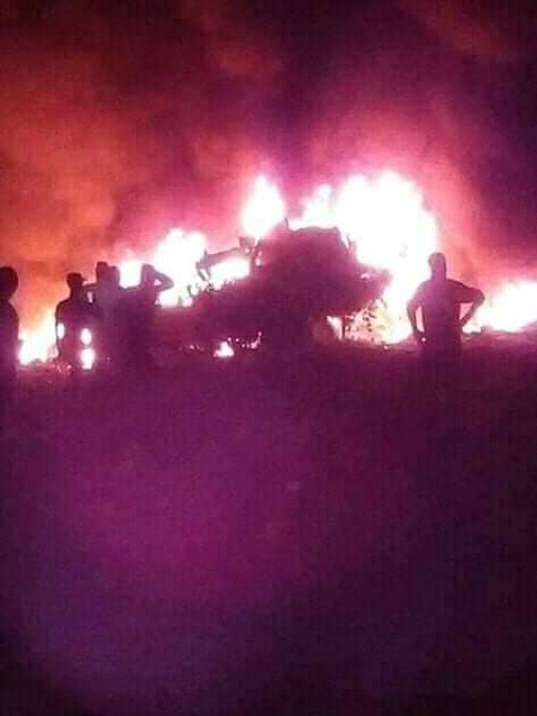  الطائرة العسكرية التي سقطت غرب الجزائر