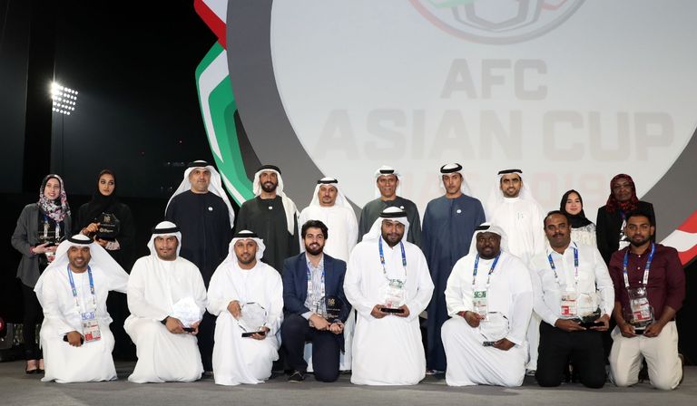 حفل تكريم اللجنة المنظمة للمتطوعين ومجموعات كأس آسيا