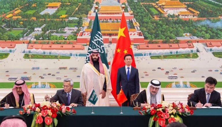  محمد بن سلمان وهان تشنج يشهدان التوقيع على اتفاقيات بين الرياض وبكين