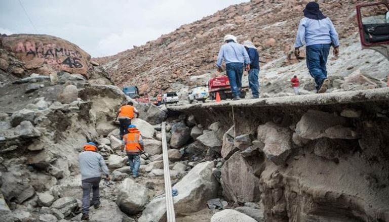 انهيار أرضي في بيرو - أرشيفية
