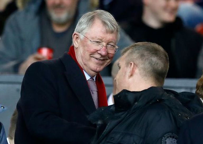 أليكس فيرجسون المدرب التاريخي لنادي مانشستر يونايتد أولي جونار سولسكاير مدرب مانشستر يونايتد