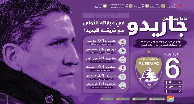 ماذا يفعل جاريدو في مباراته الأولى مع فريقه الجديد؟