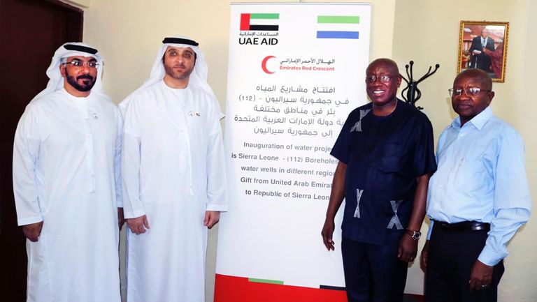 الهلال الأحمر الإماراتي يدشن مشاريع تنموية في سيراليون