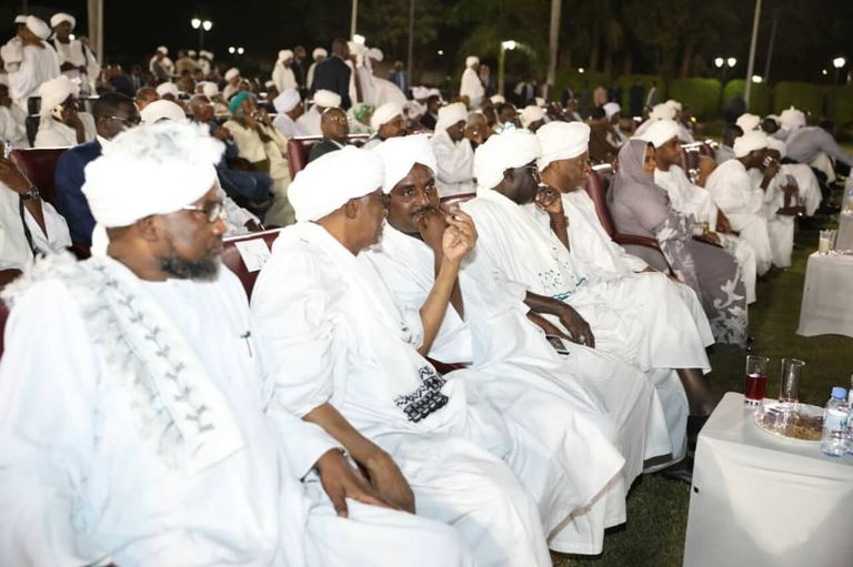 رموز القوى السياسية في السودان خلال كلمة البشير