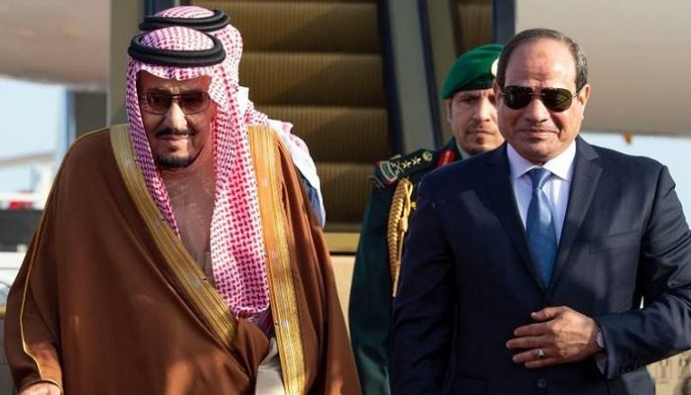 الرئيس السيسي يستقبل الملك سلمان بن عبد العزيز