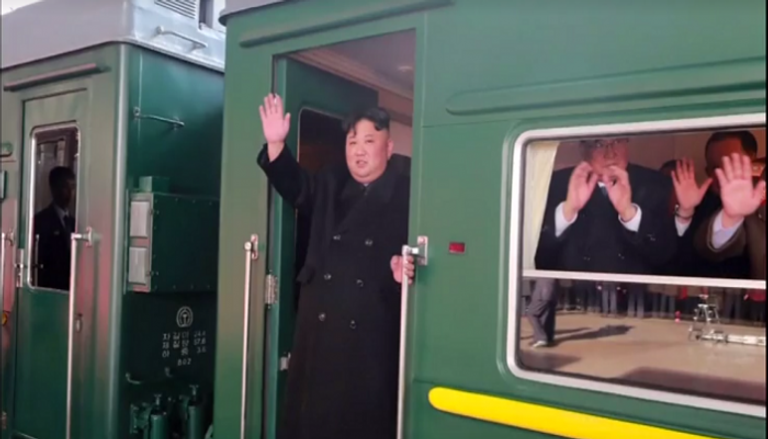 زعيم كوريا الشمالية يصل الصين بالقطار قبيل قمته المرتقبة مع ترامب