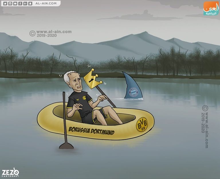 كاريكاتير.. بايرن ميونيخ يهدد صدارة بروسيا دورتموند المتذبذب