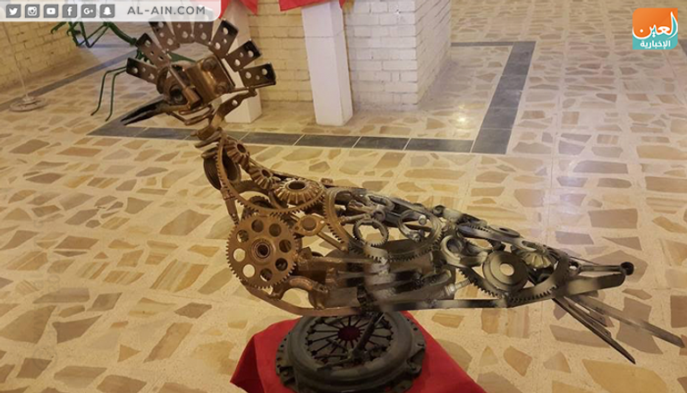 بعض أعمال النحات العراقي حسن العبادي