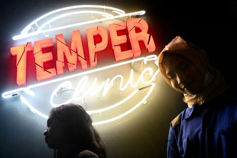 عيادة في جاكرتا للتنفيس عن الغضب