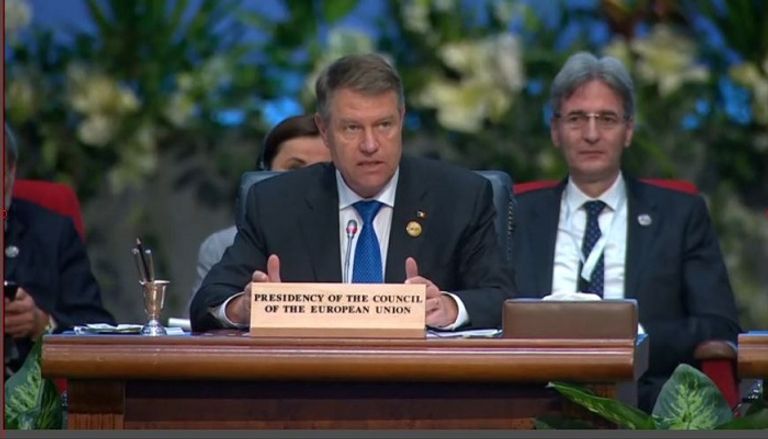 جانب من القمة العربية الأوروبية