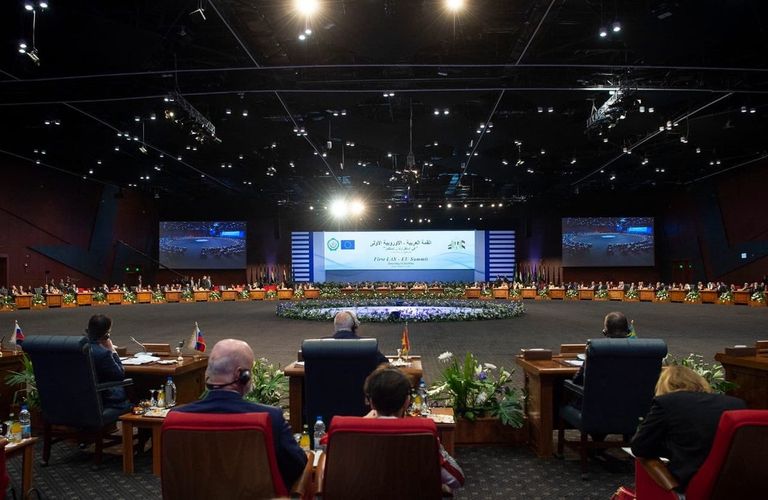 جانب من القمة العربية الأوروبية