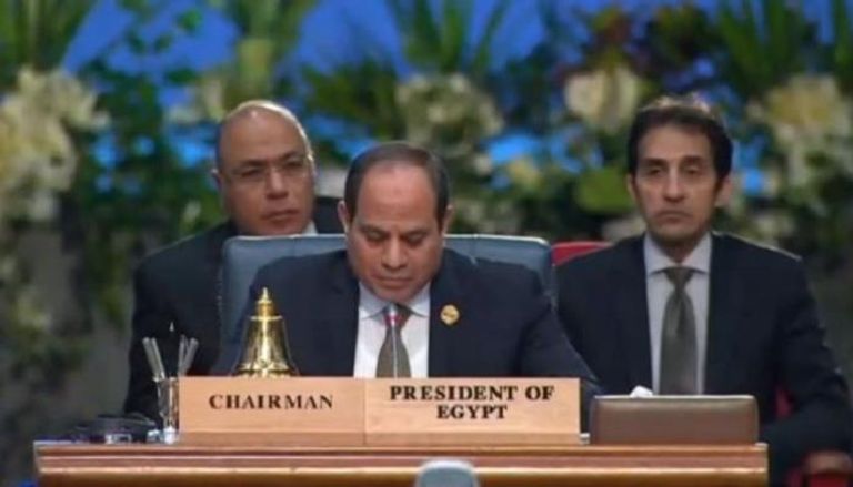 الرئيس المصري عبدالفتاح السيسي في افتتاح القمة العربية الأوروبية