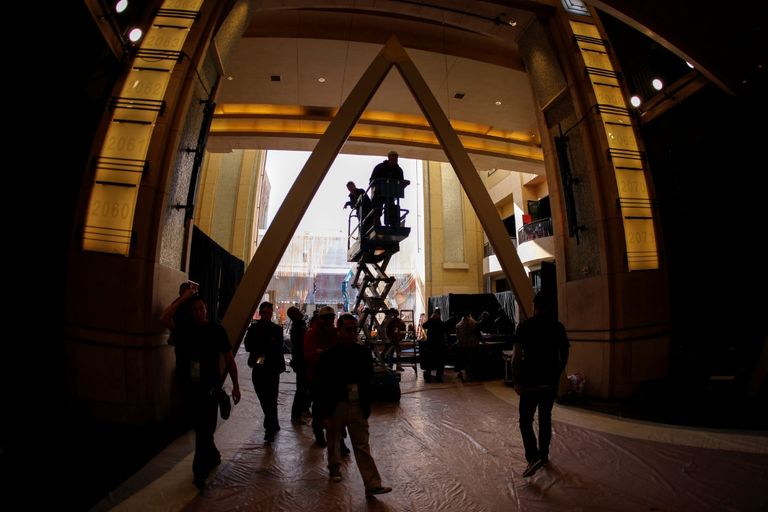 جانب من الاستعدادات لحفل الأوسكار