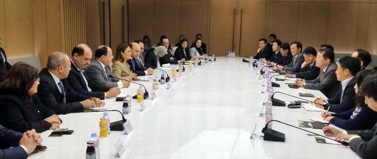 لقاء الوفد المصري ورئيس وزراء كوريا الجنوبية في سؤول