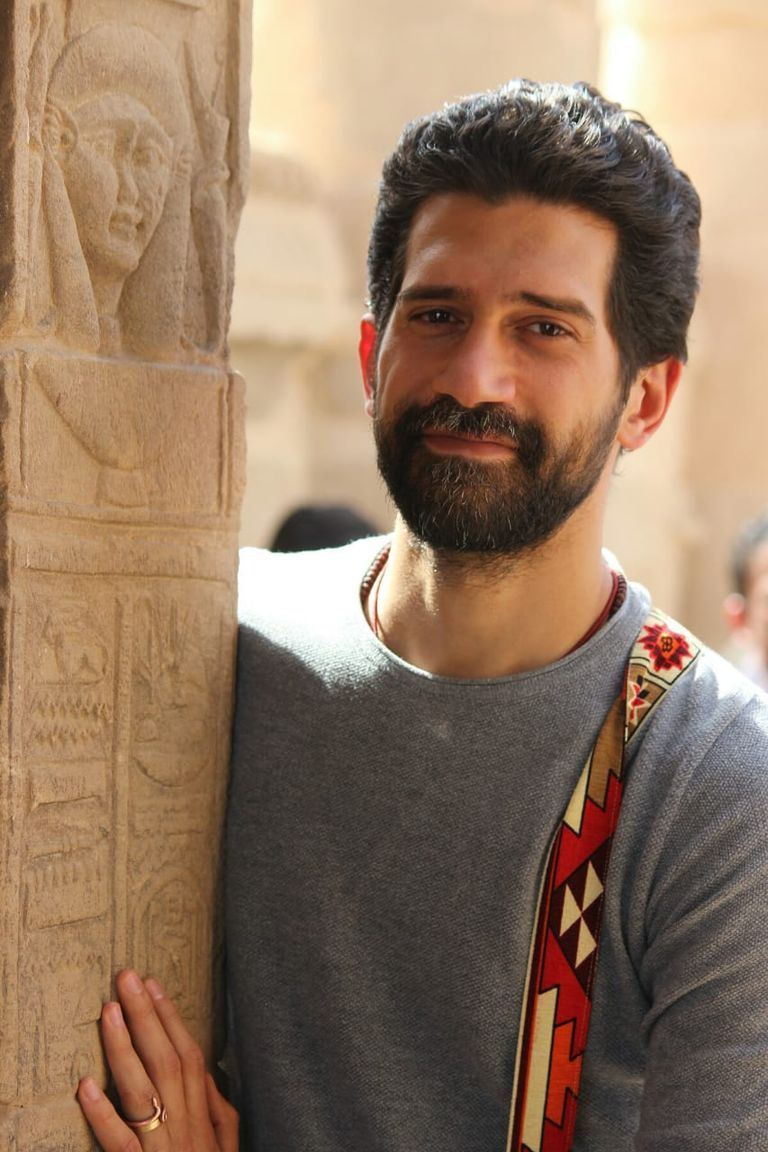 الممثلة المغربية جيهان خليل خلال الجولة السياحية