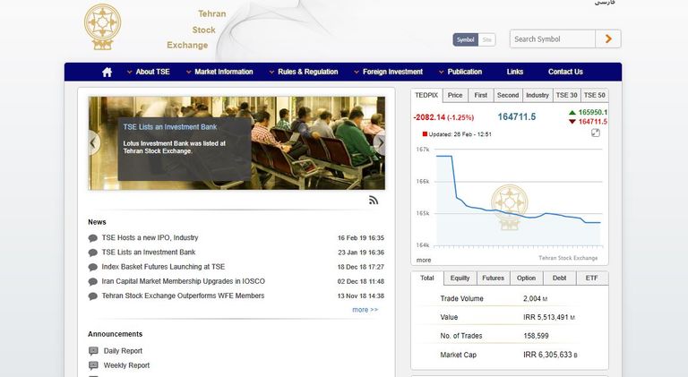 بورصة إيران تنهار إثر استقالة وزير الخارجية