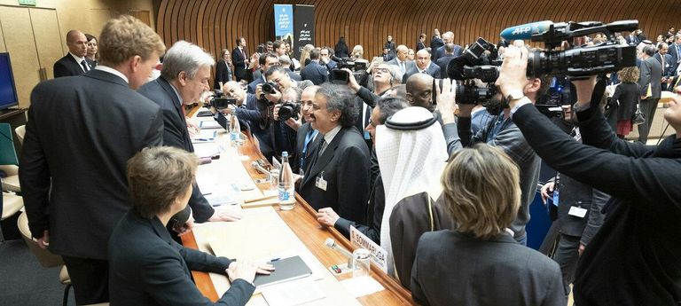 مؤتمر جنيف لمساعدة اليمن مساعدات الهلال الأحمر الإماراتي لليمنيين - أرشيفية