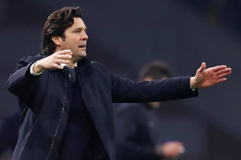 سانتياجو سولاري مدرب ريال مدريد إيسكو ألاركون لاعب ريال مدريد