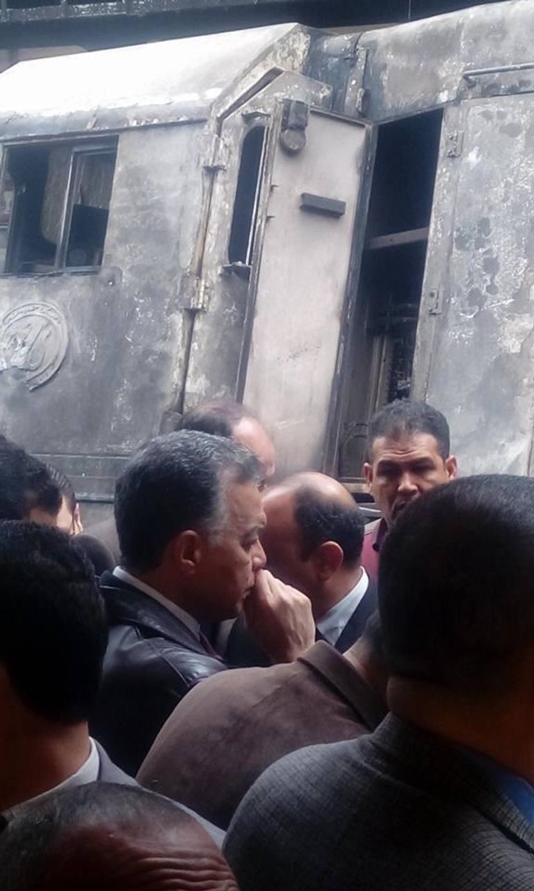 حريق في محطة مصر بالقاهرة