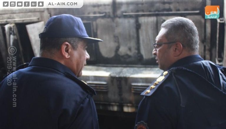 حريق في محطة مصر بالقاهرة