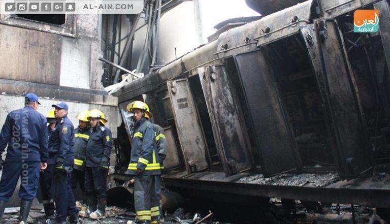 حريق في محطة مصر بالقاهرة