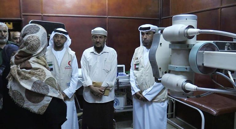 الهلال الأحمر الإماراتي يفتتح عيادتين في عدن اليمنية