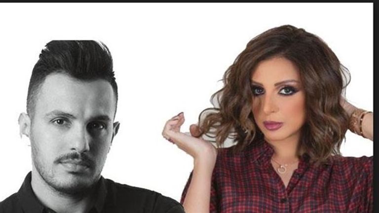 صورة تجمع أنغام وأحمد إبراهيم بعد الزواج