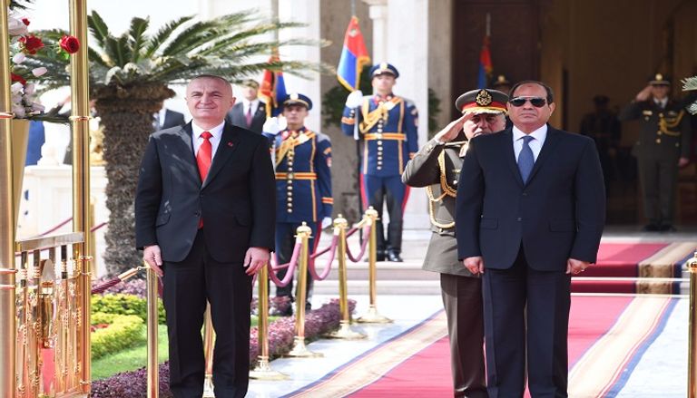 المؤتمر الصحفي المشترك بين الرئيس المصري ونظيره الألباني