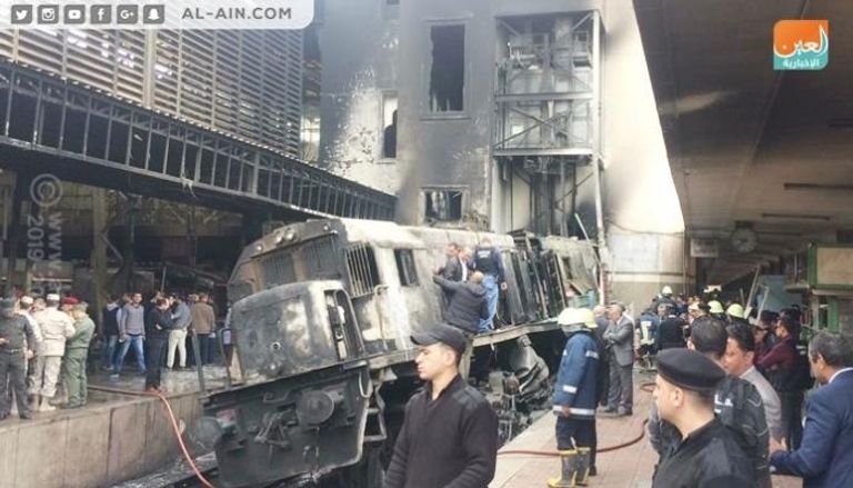 الحادث في محطة قطارات مصر أدى لسقوط ضحايا