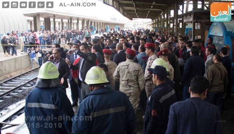 حادث قطار محطة رمسيس بالقاهرة